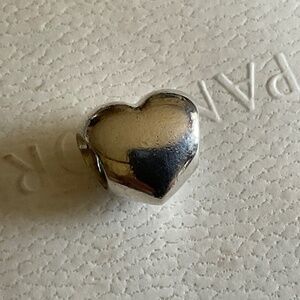 Pandora silver heart charm